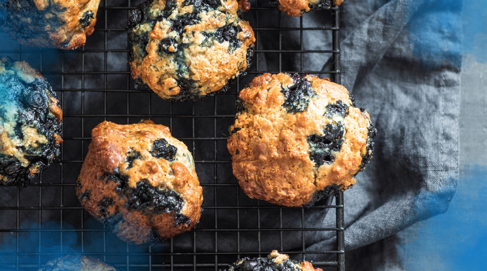 blueberry protein muffins